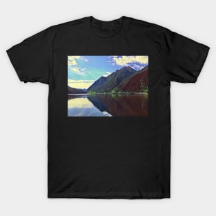 Mountains on a lake T-Shirt